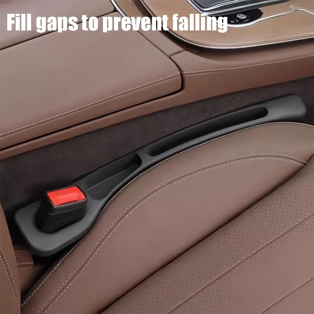 2PCS Car Seat Gap Filler Organizer, Upgraded Gap Filler for Car with Cellphone Storage Slot, Soft Foam Drop Stop Car Seat Gap Filler, in between Car Seat Catcher, Fits Most Vehicles image number 5