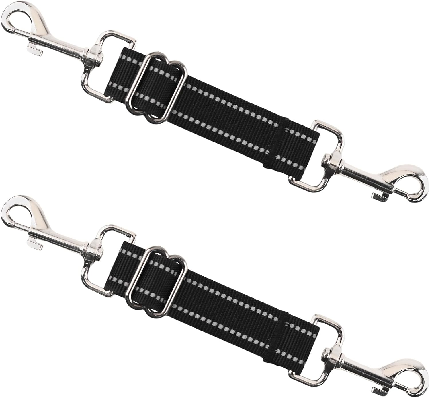 UFURMATE Dog Collar Clips, Adjustable Double Sided Collar Clasp, Leash Connector, Quick Release, 360 Degree Rotating Clips for Dog Walking, Camping, Hiking, Black, 2 image number 5