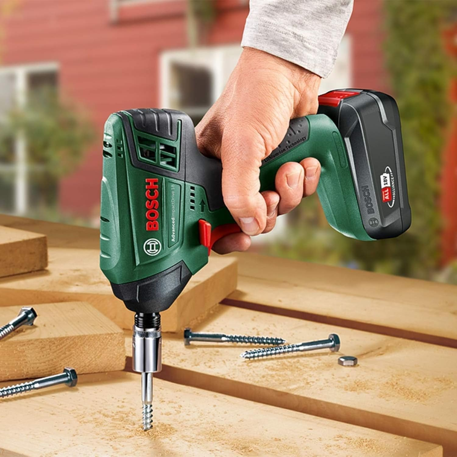 Bosch Home & Garden 18V Cordless Compact Impact Driver Screwdriver without Battery 1/4" Hex (Advancedimpactdrive 18). Made in Europe image number 1
