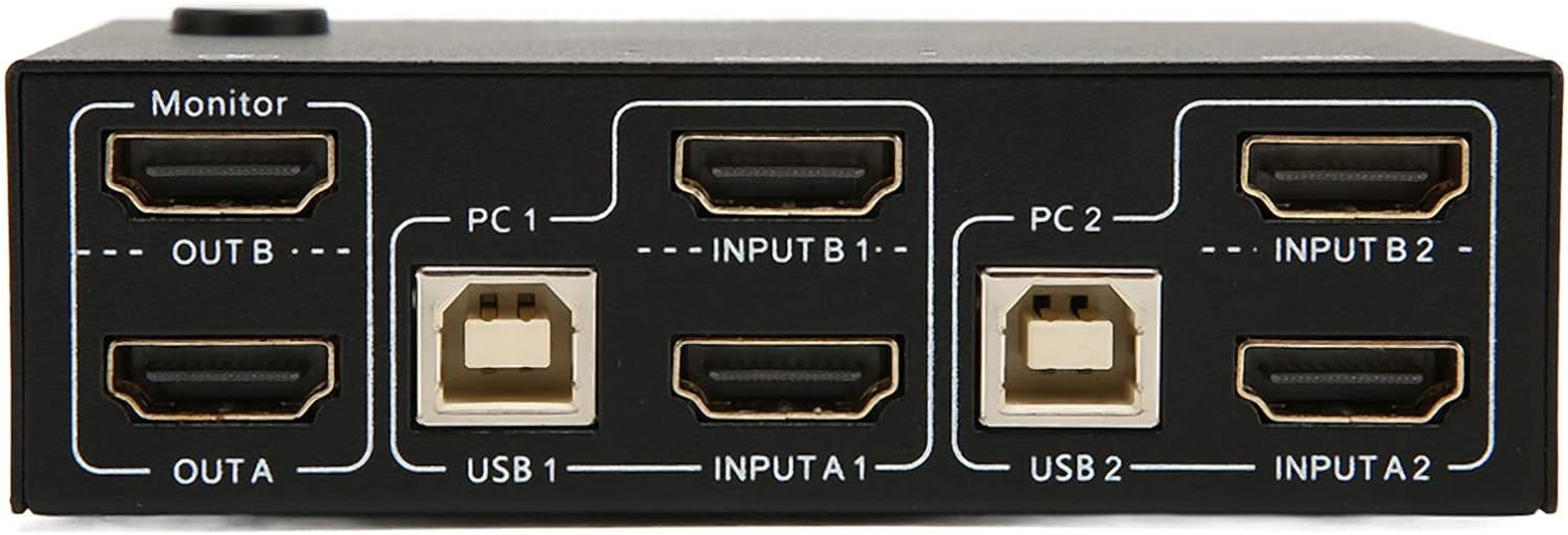 KVM Switch HDMI 2 Port Box, Dual Monitor KVM Switch HDMI 2 Port for 2 Computers Laptops, Support 3840X2160 at 30Hz, 1920X1080 at 60Hz, HDCP 2.0 Standard image number 5