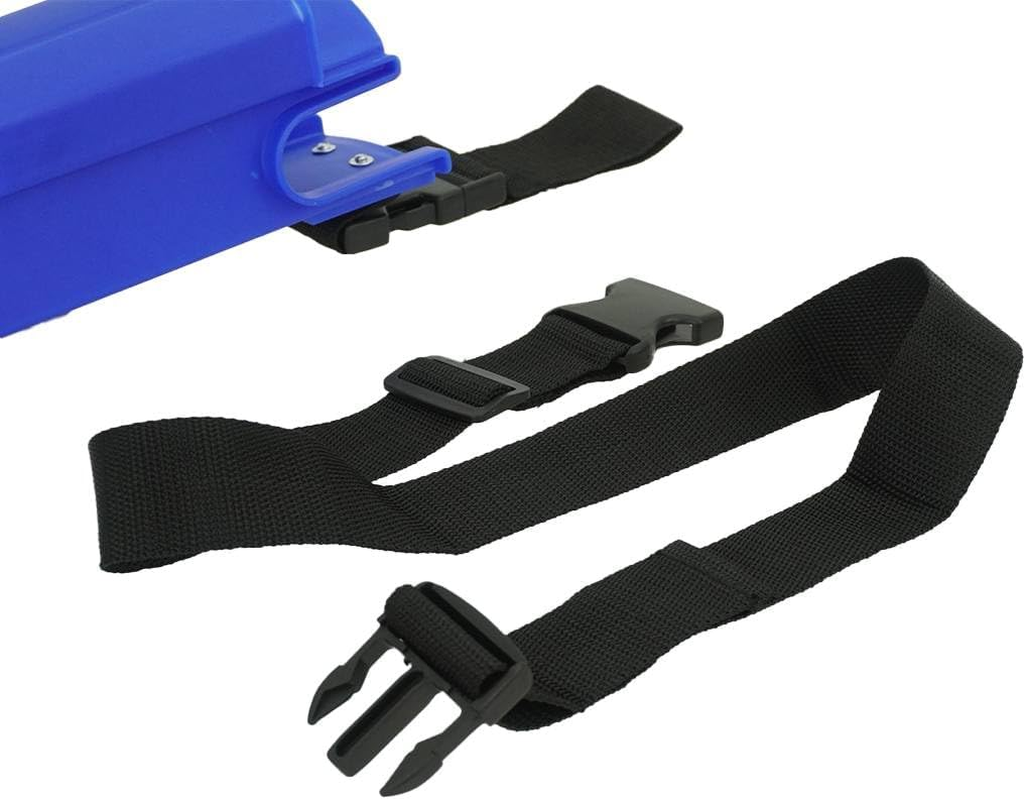 XERO Window Cleaning Holster and Belt- Detachable Side Bucket on a Belt Squeegee and Tool Holder for Home & Professional Cleaners-Fits up to Two 12-Inch Squeegees and One 18-Inch Squeegees- Blue - Gray image number 5