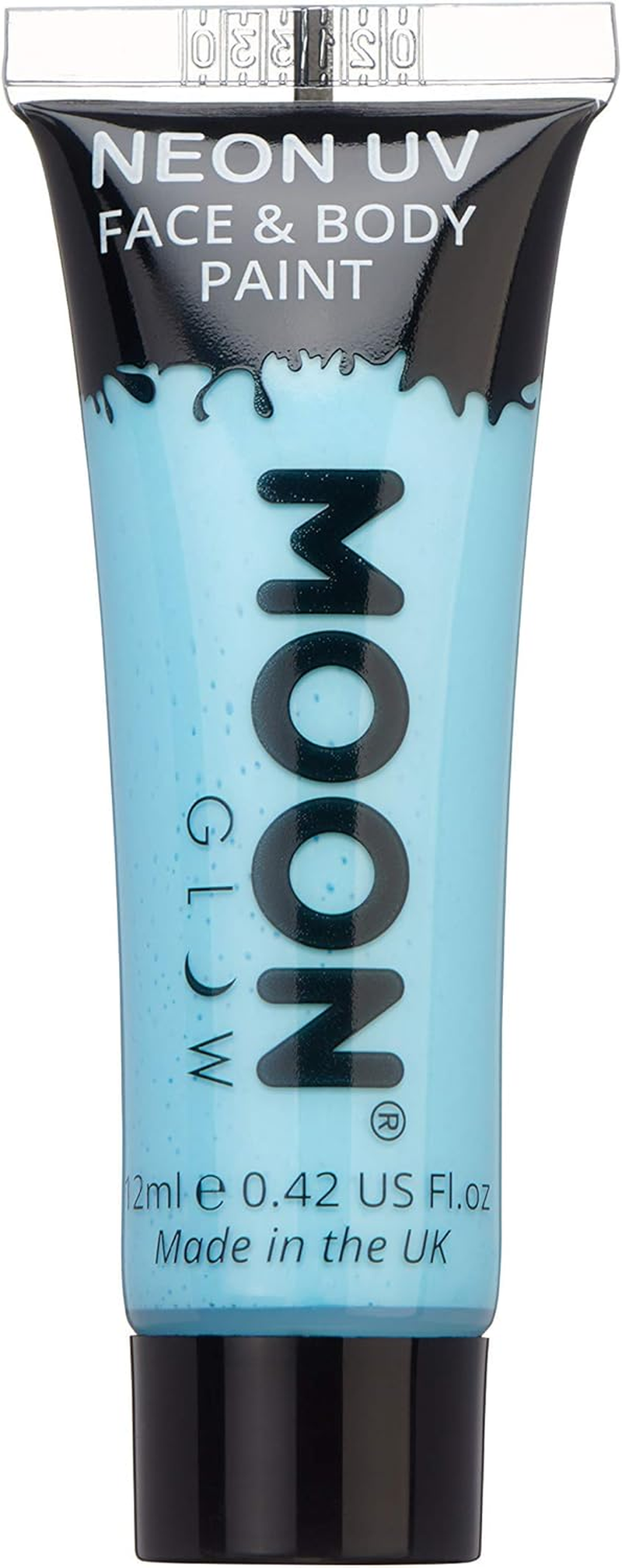 Moon Glow - 0.42Oz Blacklight Neon UV Face & Body Paint - Pastel Blue image number 1