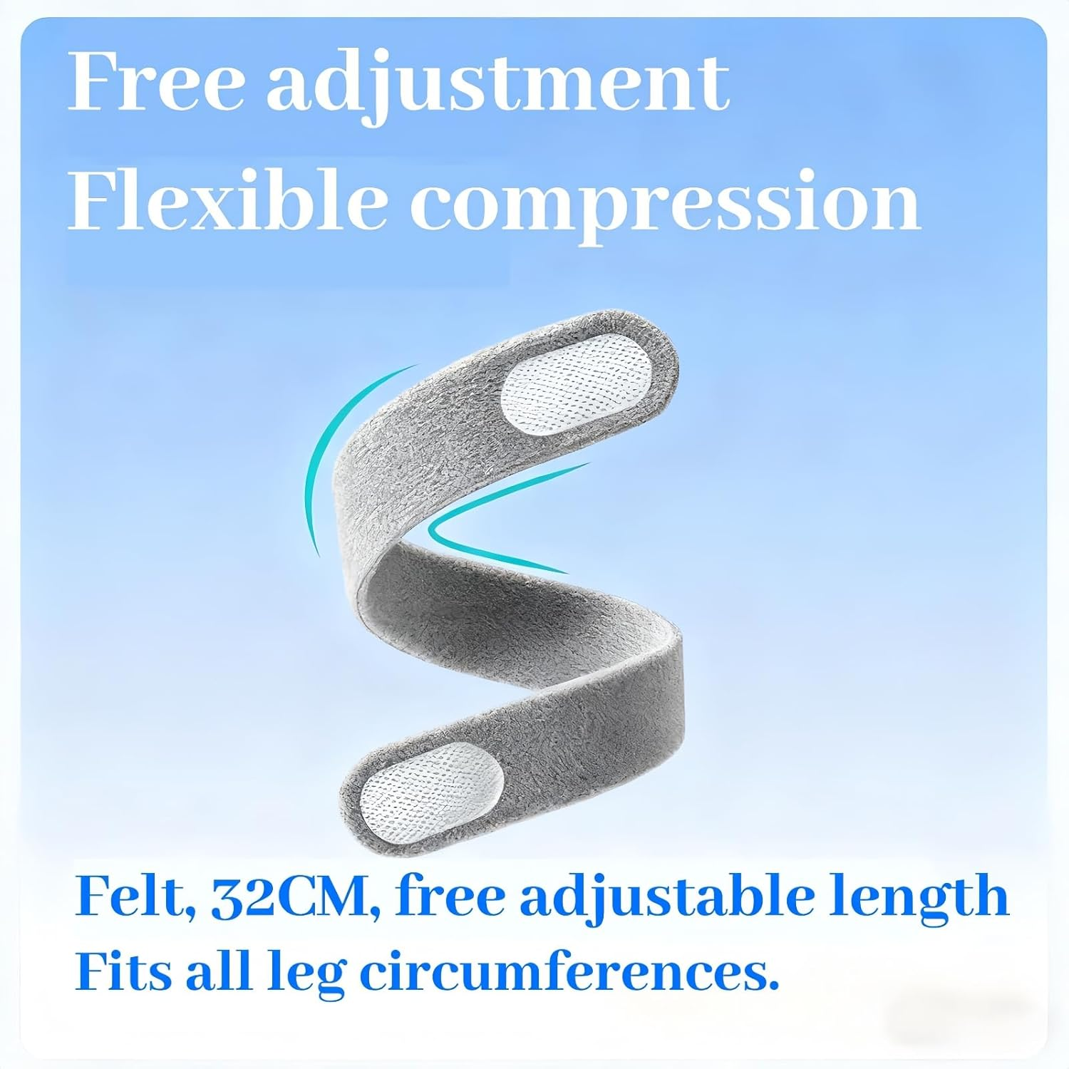 Flexwrap Knee Strap, Flex Wrap Silicone Patellar Tendon Support Strap, Adjustable Patella Support Band, Non-Slip Silicone, Knee Brace for Men Women Running Basketball Hiking (Black) - Black image number 2