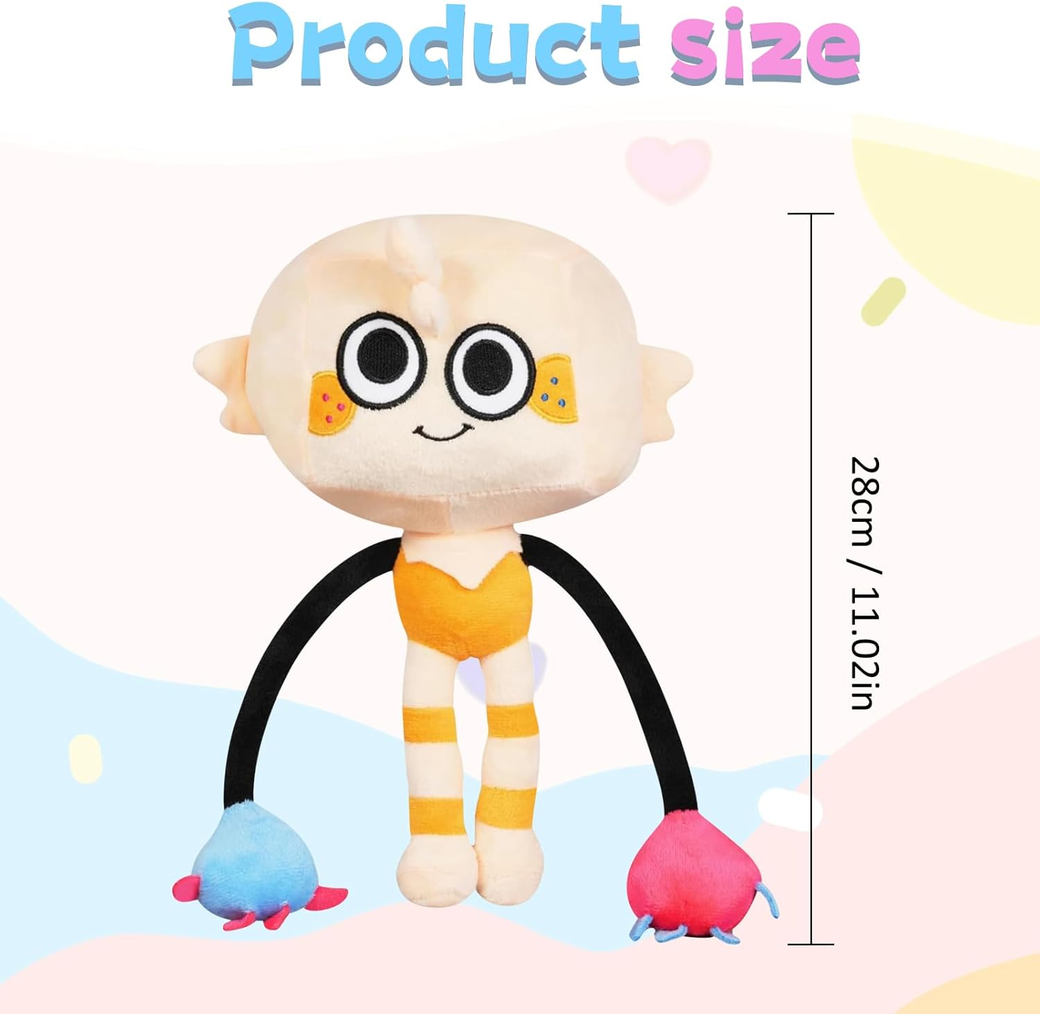 Dandy'S World Plush Toy, 11.02 Inches/28 Cm Dandy Horror Games Plush, Dandy Flower World Plush Toy, Dandy Scary Game Plush Toy, Stuffed Plush Animal Doll Pillow for Boys and Girls Party, image number 3