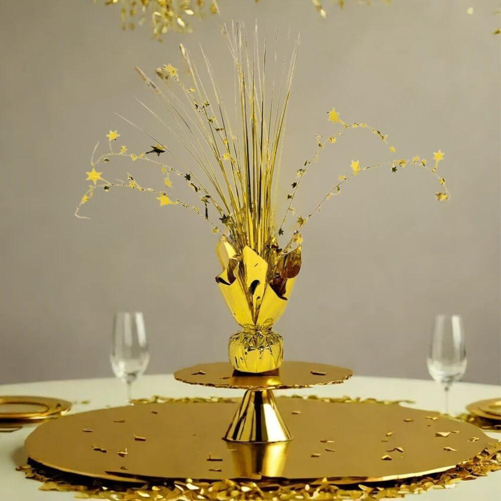 Foil Spray Centrepiece - Gold - Multi, 12" image number 1