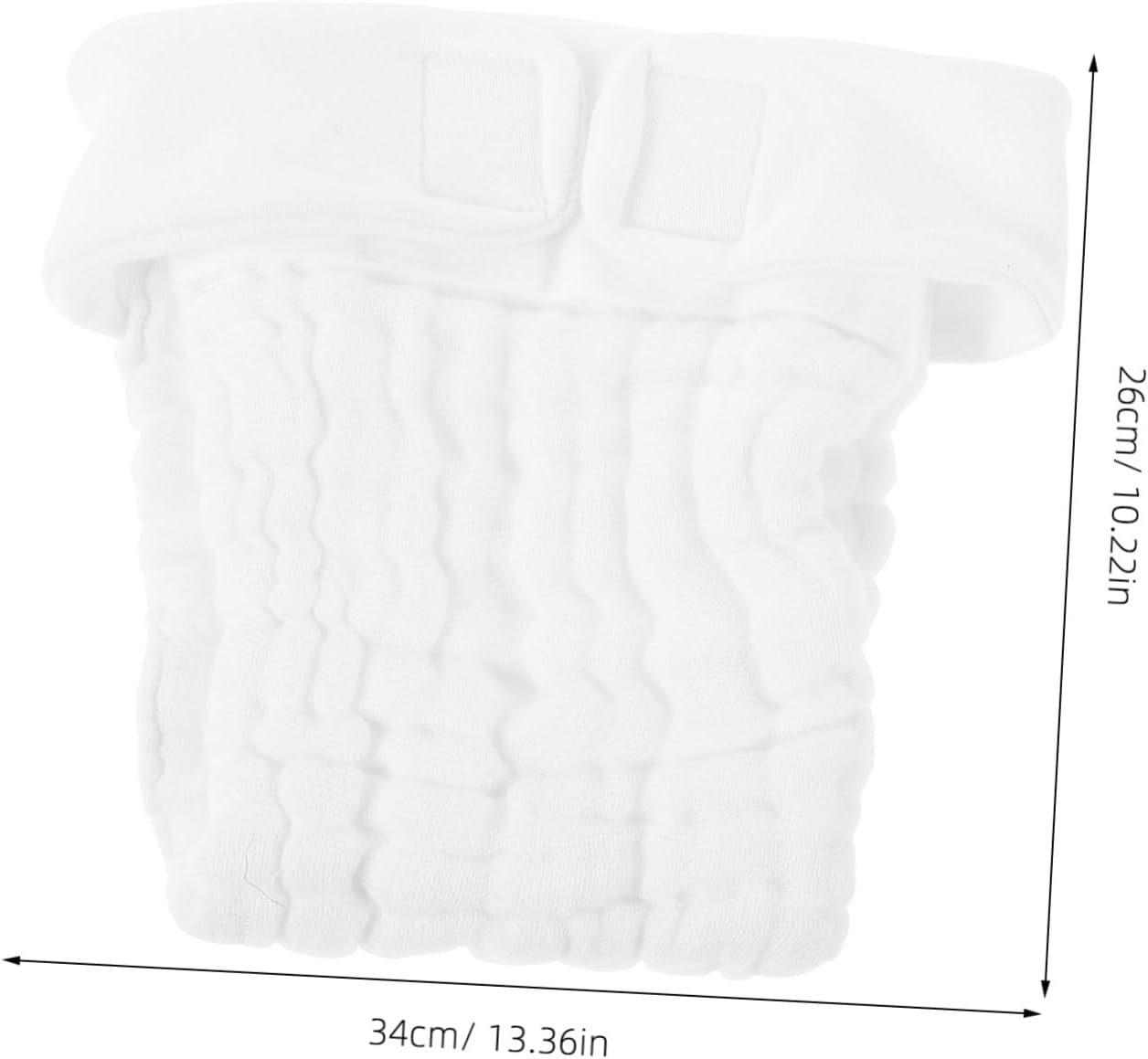 Healeved 3Pcs Newborn Cotton Diapers Reusable Cloth Diaper Pants for Girls Boys Washable Changing Pad image number 4