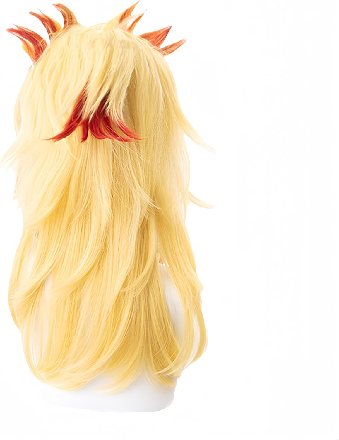 HAMISH Flame Hashira Rengoku Kyojuro Wig Cosplay Wig with Wig Cap Heat Resistant Synthetic Hair for Manga Anime Role Play for Festival, Holiday, Cosplay Party, Comic Exhibition - Agatsuma Zenitsu image number 3