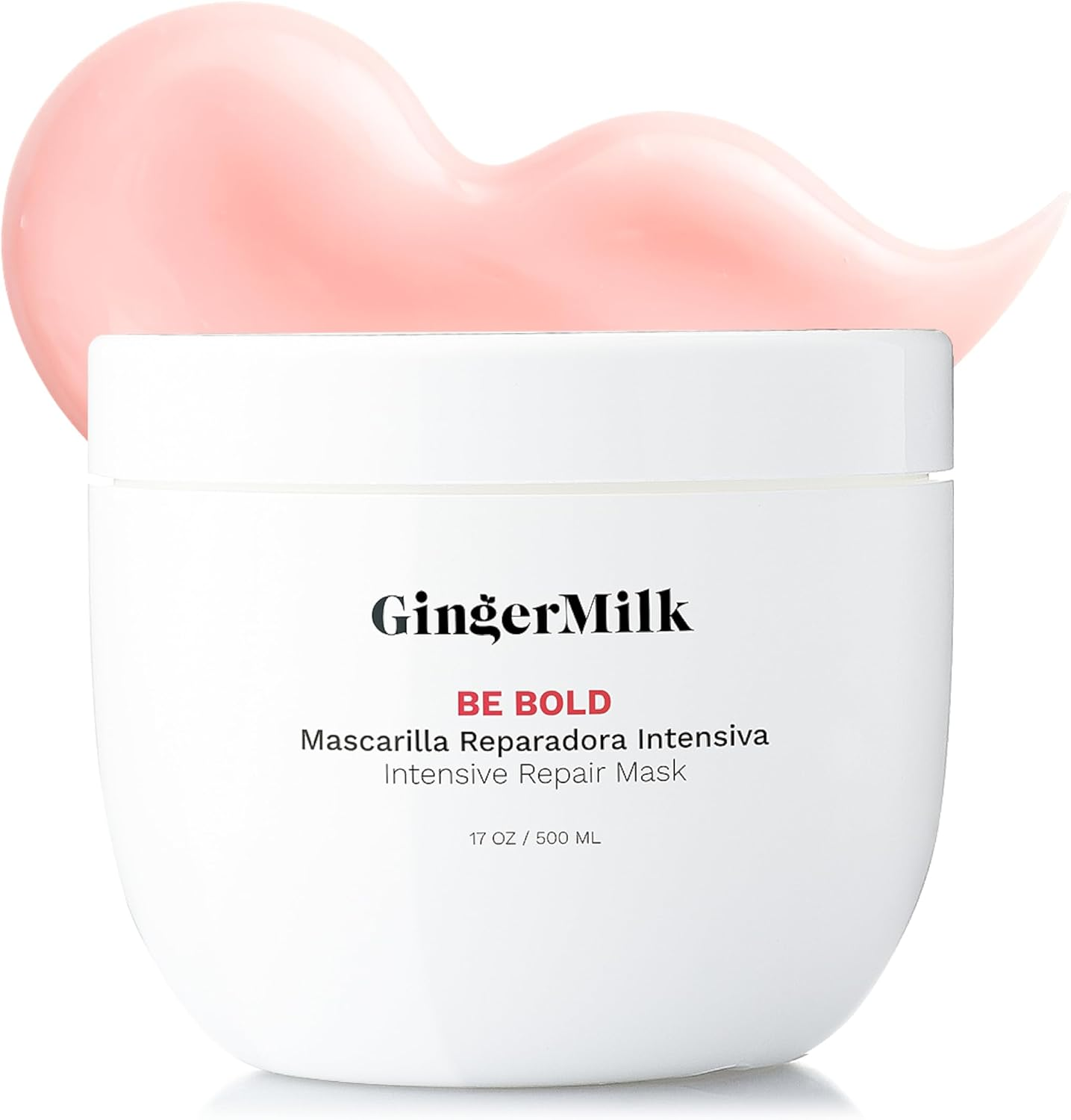 Ginger Milk Natural Care Intensive Repair Hair Mask for Dry/Damaged Hair Due to Coloring, Chemical Processes, Hot Styling Tools and Dryers | BE BOLD