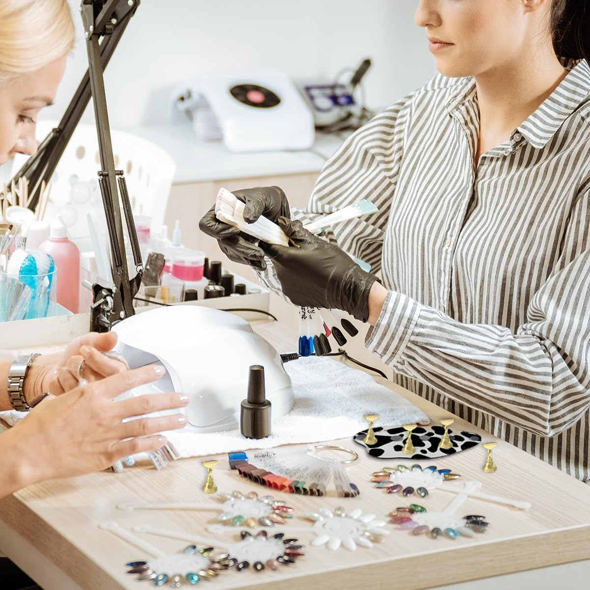 TEAONE Nail Holder, 1 Set Nail Display Stand for Nail Design and Salon Artwork image number 1