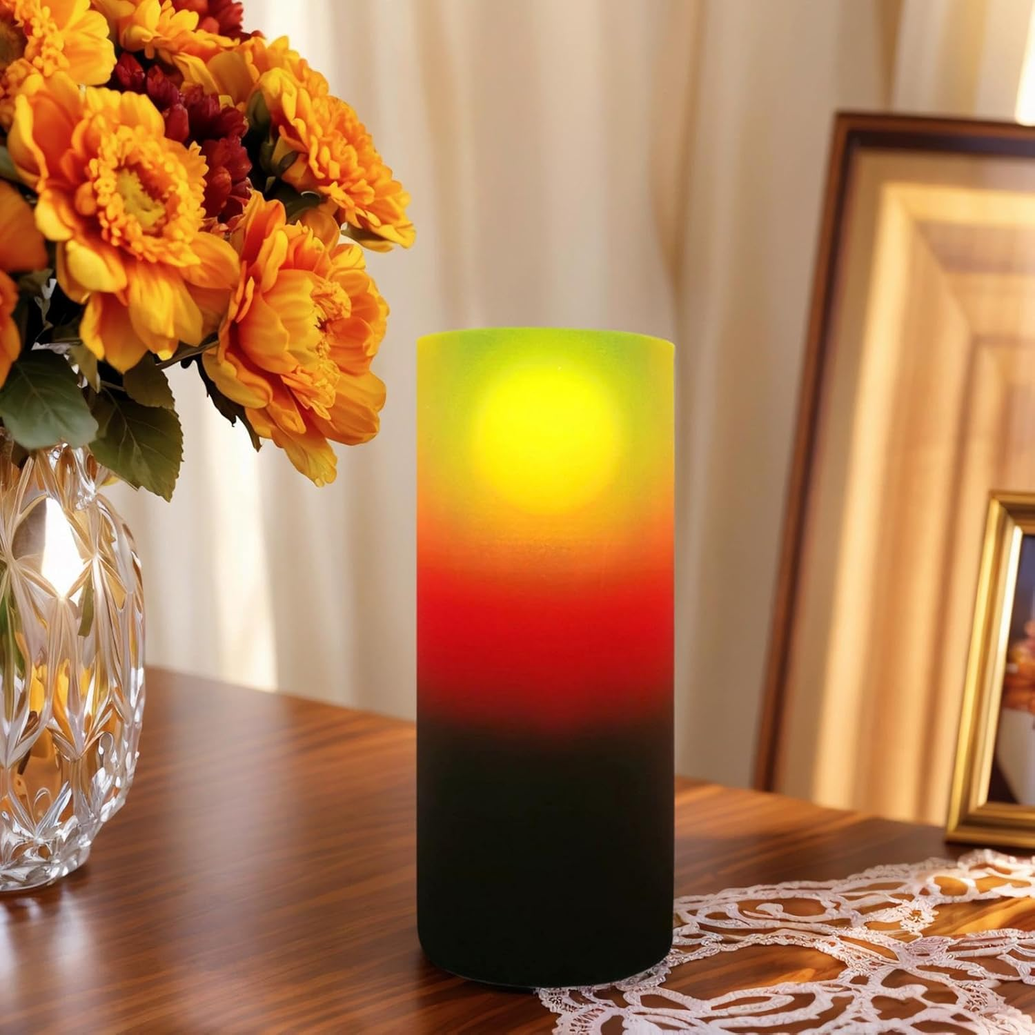 Table Lamp Sunset Sunrise - LED Nightstand Light,Home Decoration Light for Nightstand Bedside Bookshelf Studio Kitchen Bedroom Dormitory Office Desk Living Room Students image number 3