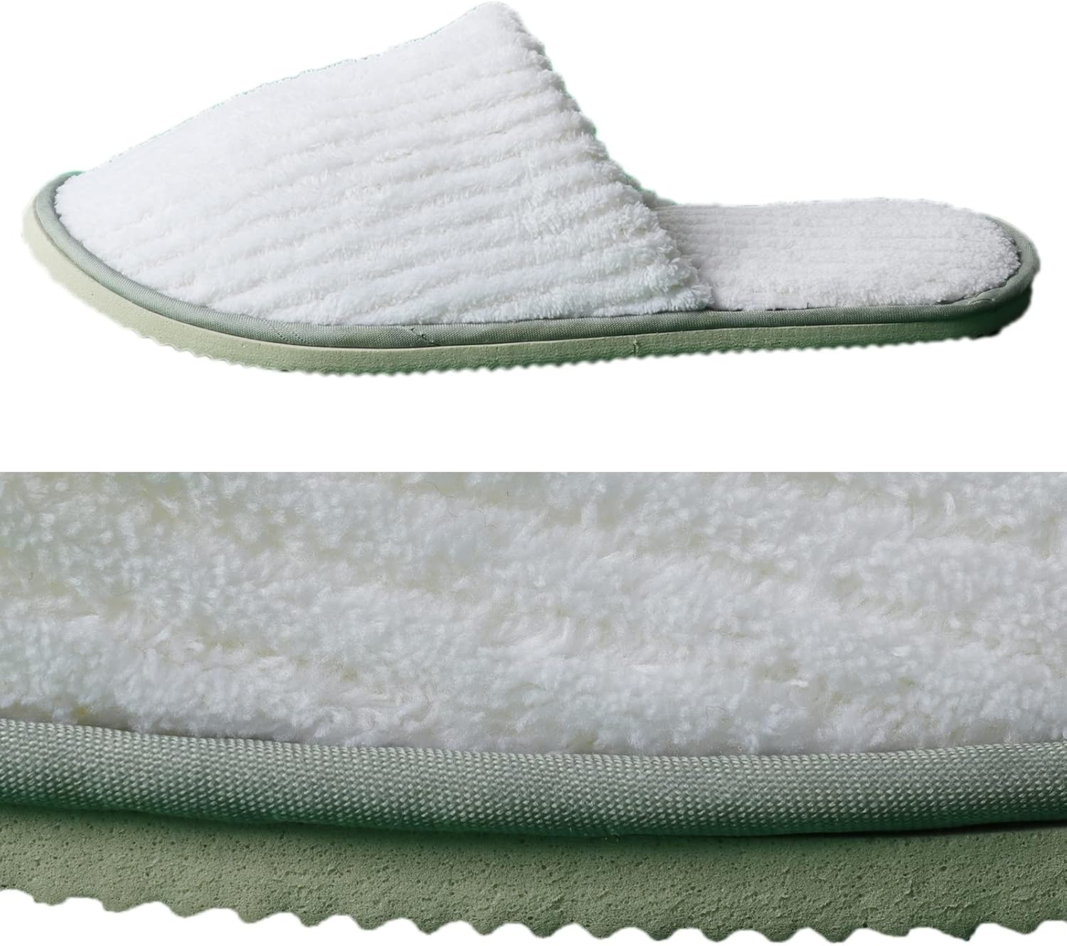 Spa Slippers for Men Women, Non Slip Thick Cotton Velvet Hotel Slippers, Washable House Slippers for Guests Wedding Bridesmaid Travel Party Bathroom