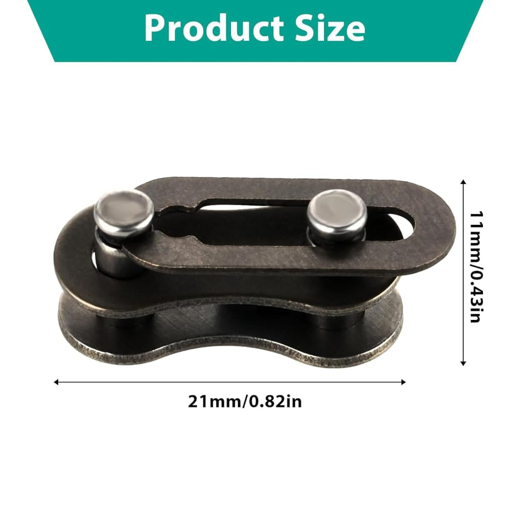 Bicycle Chain Connector Links, 30 Pack, Metal Master Links for Bike Repair, Compatible with ATV, Scooter, Karting image number 4