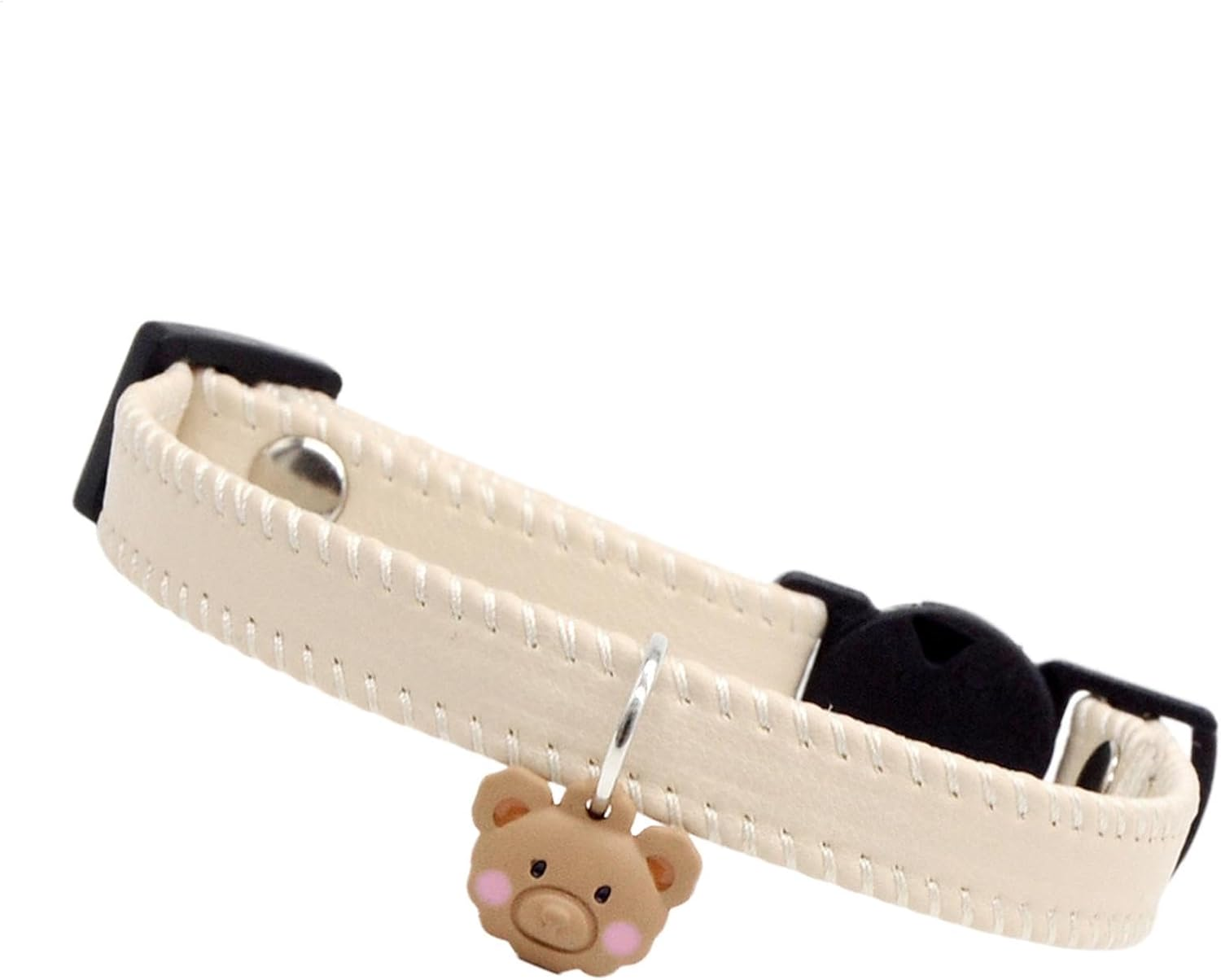 Generic Cat Collar, PU Leather Dog Collar - PU Leather Dog Collar, Quick Release Cat Collar with This Easy to Use Safety Clasp. Secure Buckle Design Makes It Easy to Use, Portable, Pet Supplies image number 2