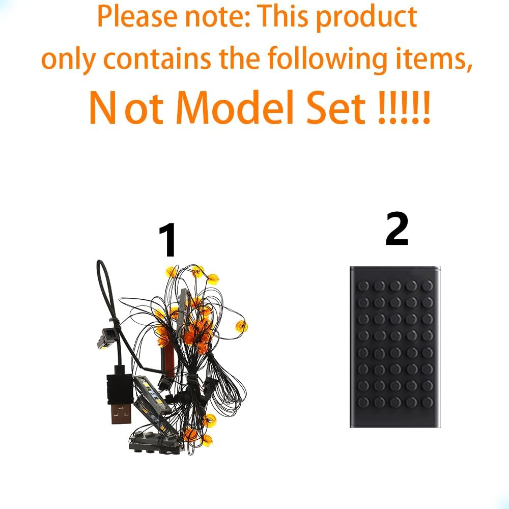 GEAMENT LED Light Kit Compatible with  NASA Artemis Space Launch System - Lighting Set for Icons 10341 (Model Set Not Included)