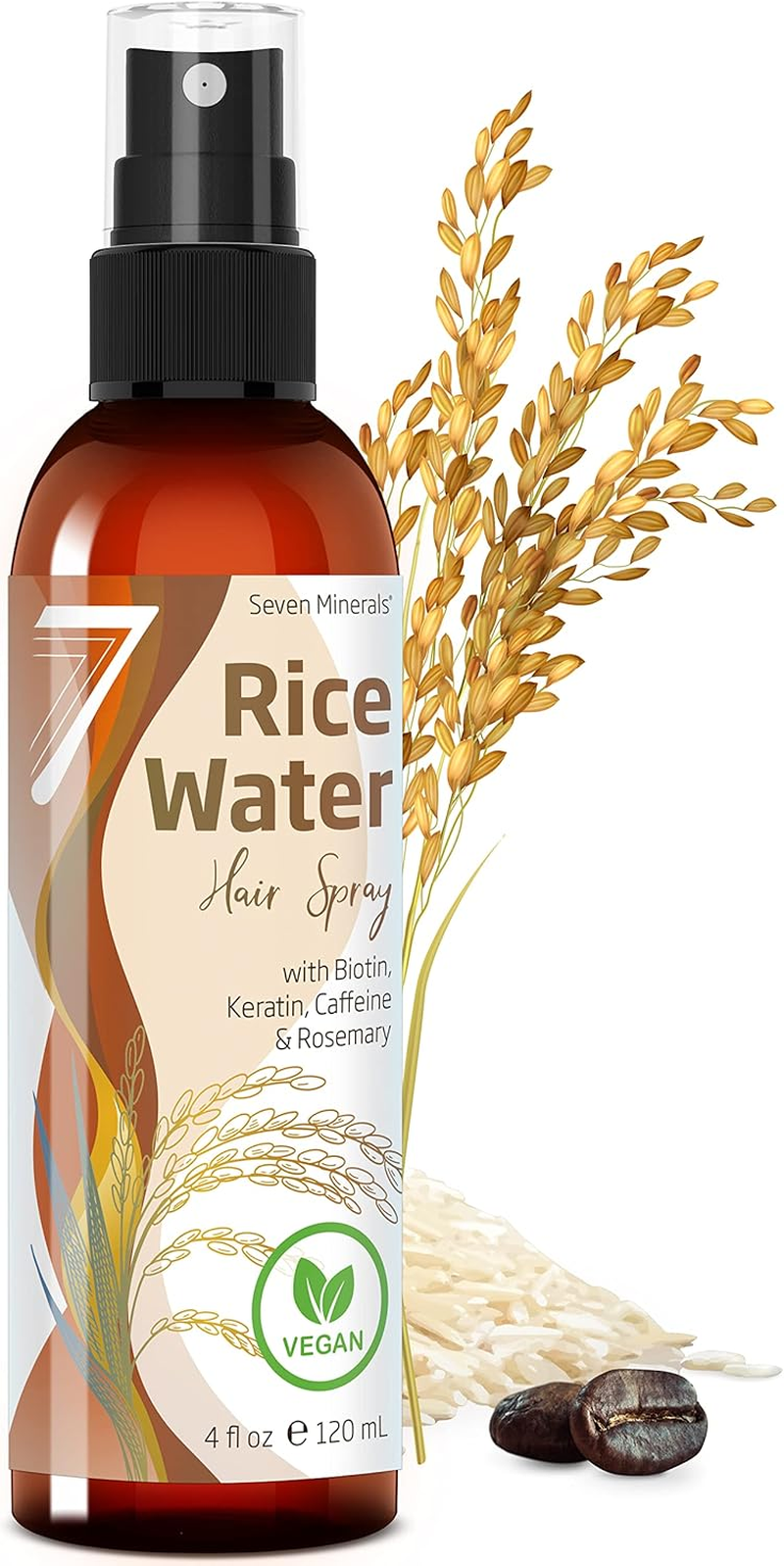 NEW Fermented Rice Water for Hair Growth - Infused with Rosemary, Biotin, Caffeine, Keratin Vegan Non-Greasy Spray Naturally Thicker, Longer, Softer Men & Women (4 Fl Oz) image number 5
