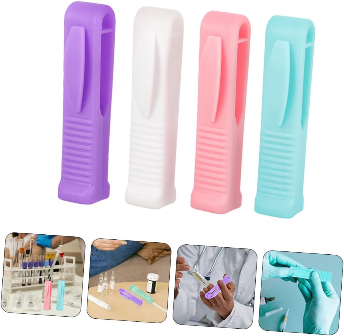 Alipis 4Pcs Ampoule Bottle Opener Professional Vial Ampule Bottle Cutting Tool Ampule Breaker Groove Design Vial Breaker Portable Vial Breaker Wine Opener Plastic Nurse Mini Accessories image number 3