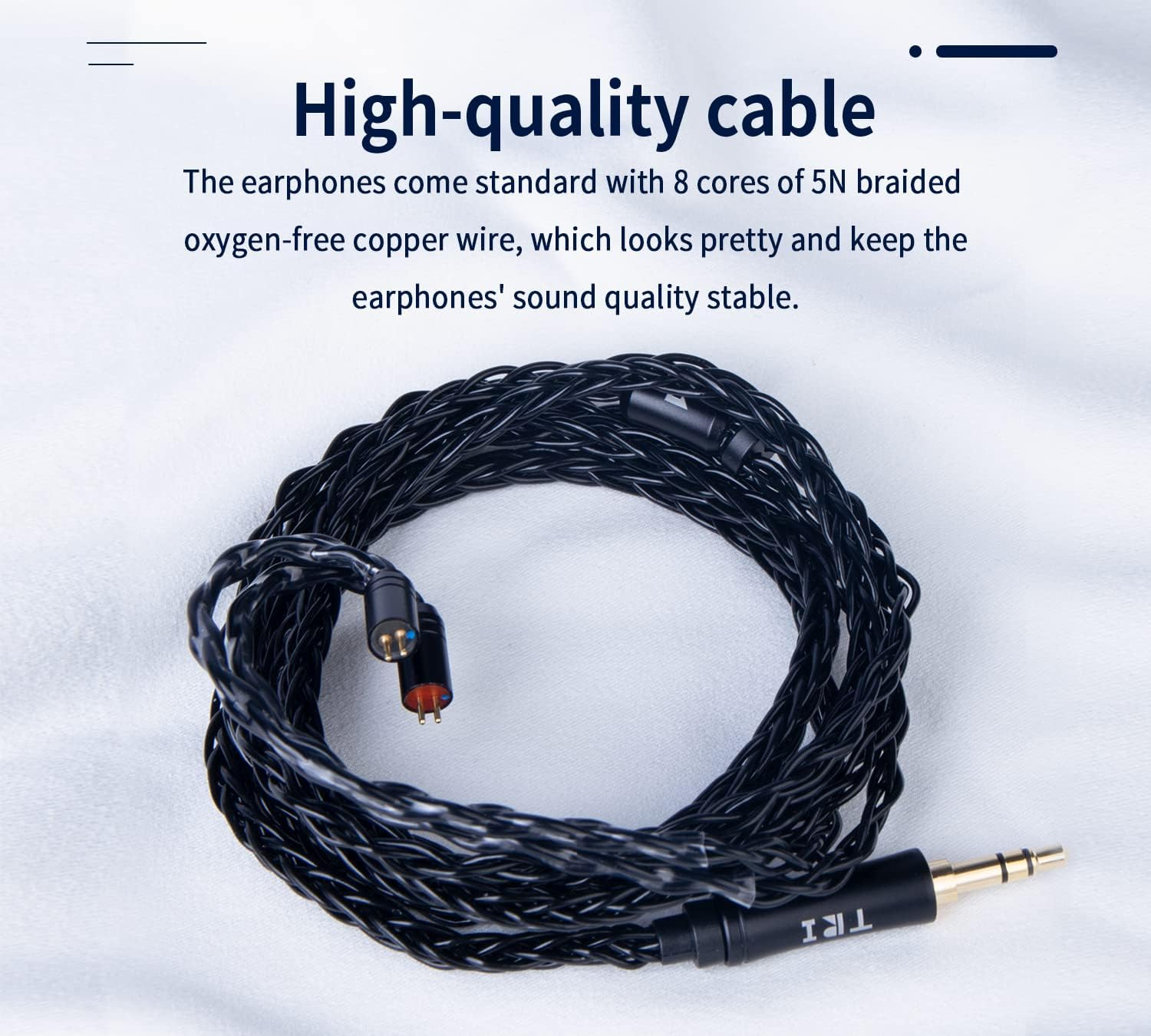 TRI Meteor Wired Earbuds Knowles ED-29689 BA 10Mm Dynamic Driver Beryllium-Plated Diaphragm in Ear Monitor image number 3