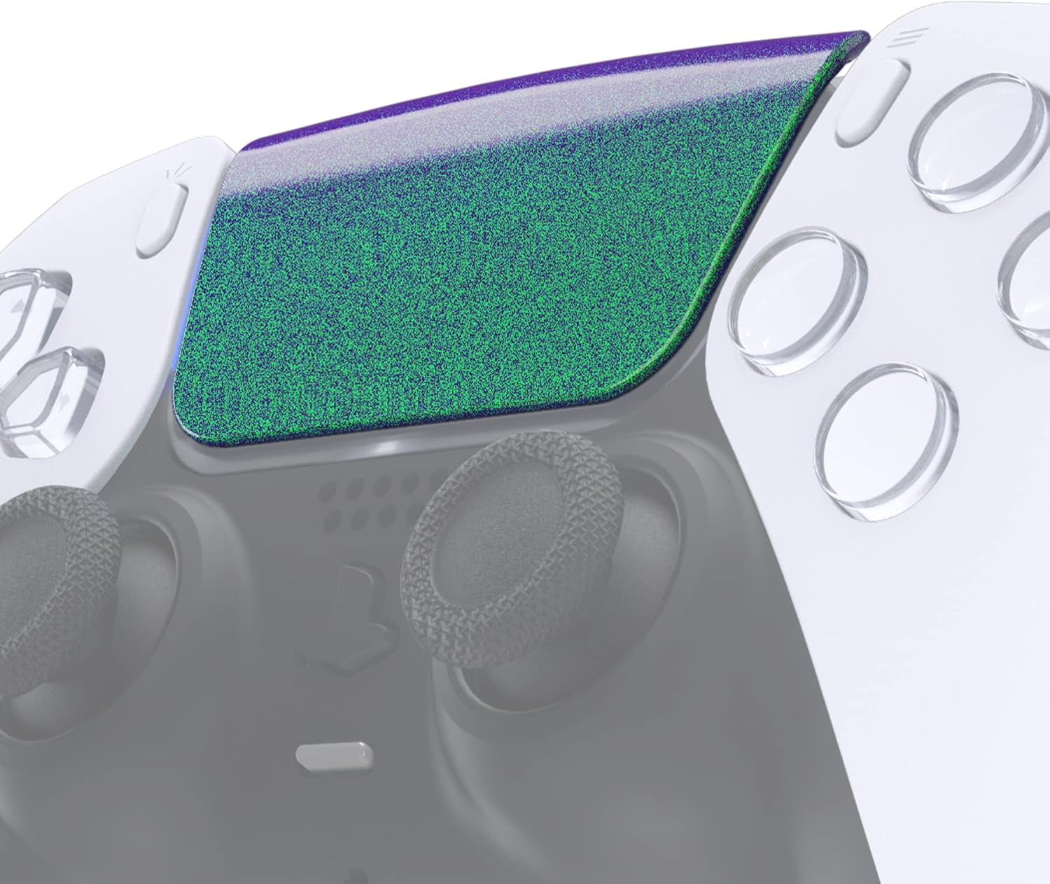 Extremerate Chameleon Purple Blue Replacement Touchpad Cover Compatible with Ps5 Controller BDM-010 020 030 040 050, Custom Part Touch Pad Compatible with Ps5 Controller - without Controller