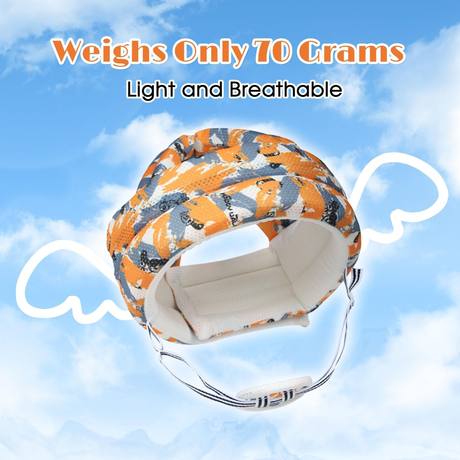 First Steps Helmet for Children from 6 to 36 Months, First Steps for Children, Newborns, Newborn - Blue Bear image number 5