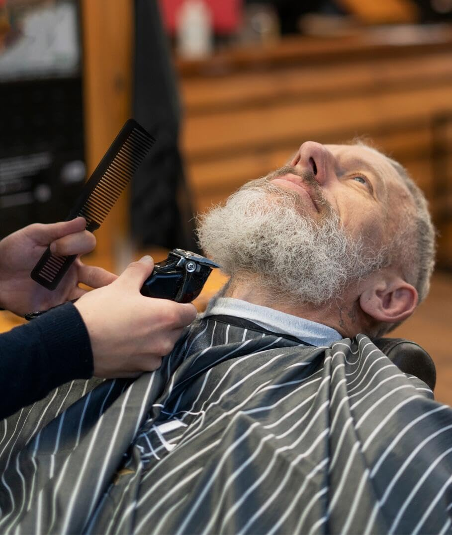 6 Pcs Hair Cutting Comb Professional Styling Comb Barber Styling Hair Comb Clipper Cutting Comb for Stylists and Barbers (Black, Pink) image number 4