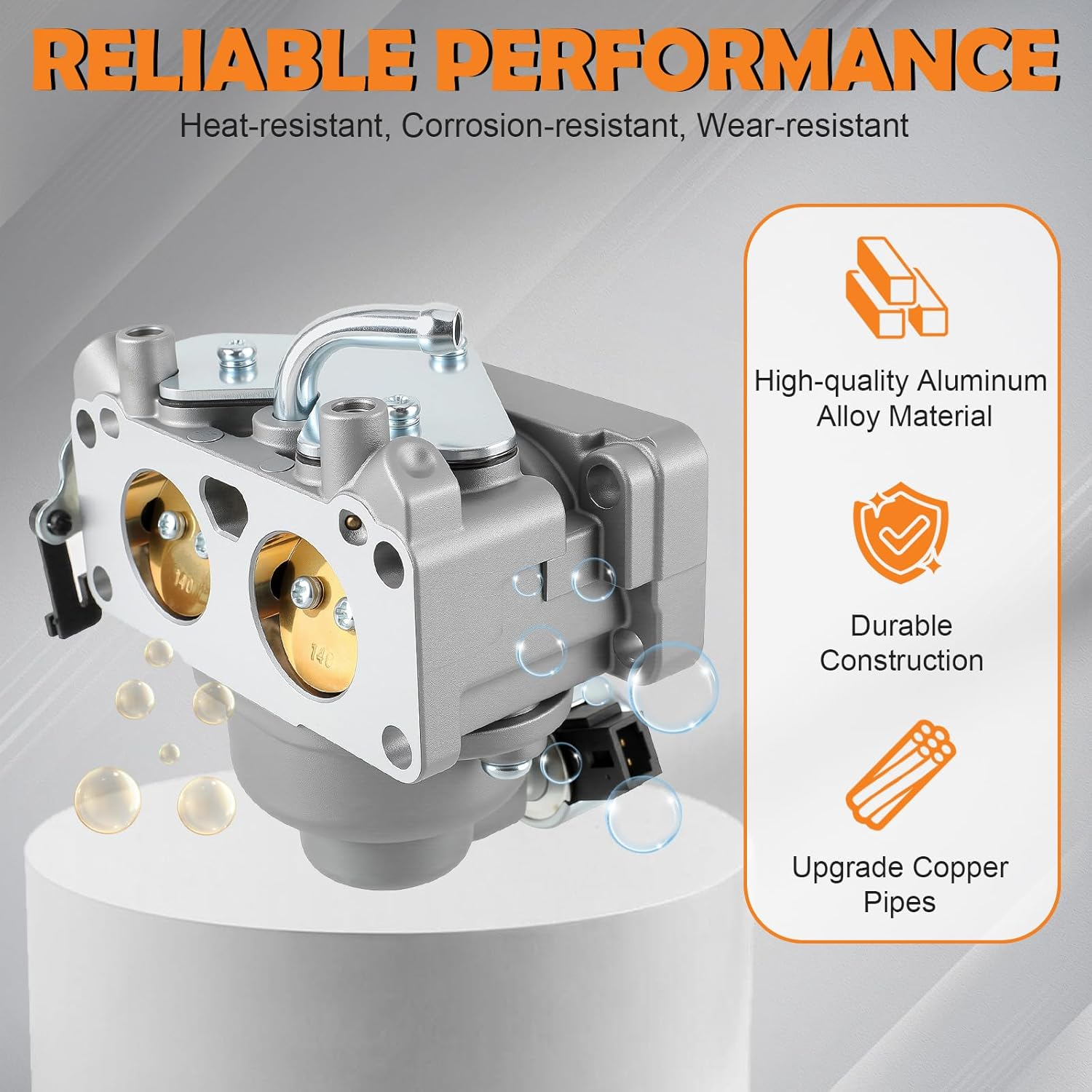 FH641V Carburetor Kit for Kawasaki FH641V FH661V FH680V FH721V FH751V FX850V FX801V 22 HP Engine Carb Replace#15003-​7115, 15004-​0763, 15004-1010,15004-7024 image number 3