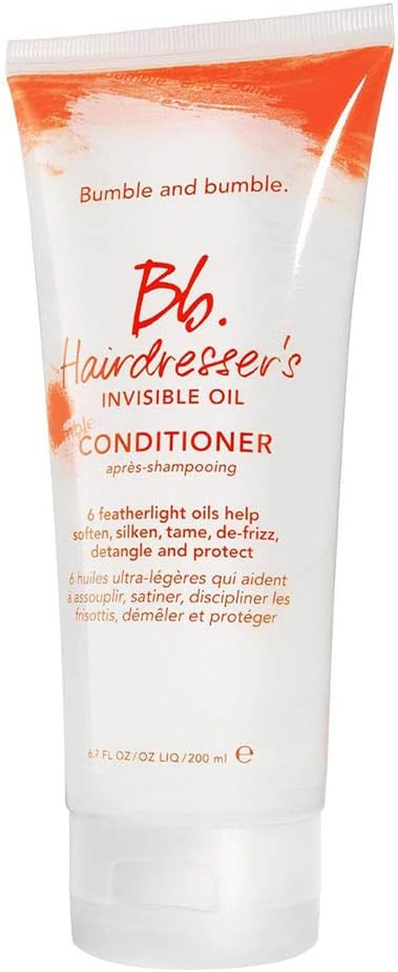 Bumble and Bumble. Hairdresser'S Invisible Oil Hydrating Conditioner | Hydrating, anti Frizz, Shine, Color Safe | Curly, Wavy, Straight | with Argan Oil, Coconut Oil + Grapeseed Oil, 6.7 Fl Oz