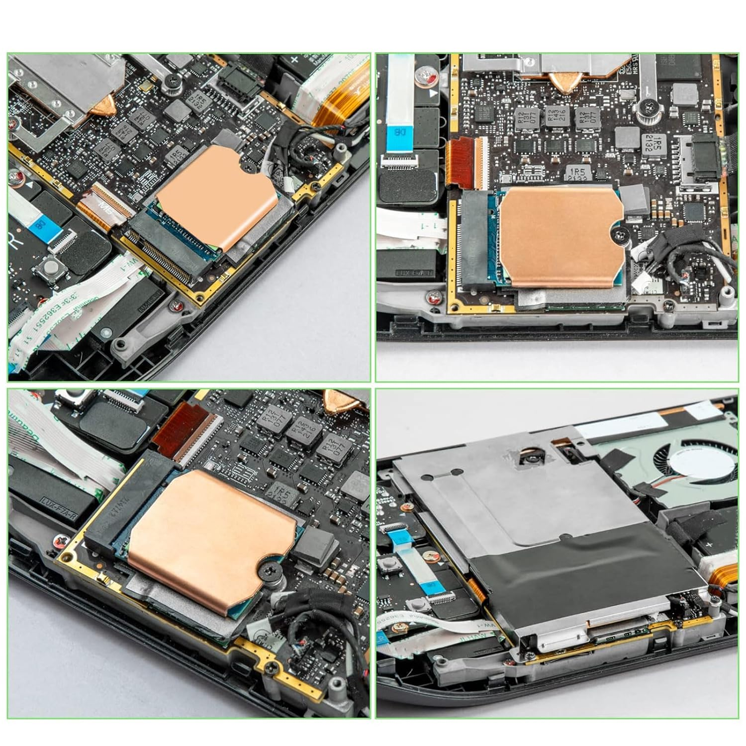 SSD Heatsink Thermal Pad for Steamdeck ROG All, M.2 2230 NVME SSD Copper Heat Sink Cooling Thermal Paste Back Cover Opening Tool, Easy to Install