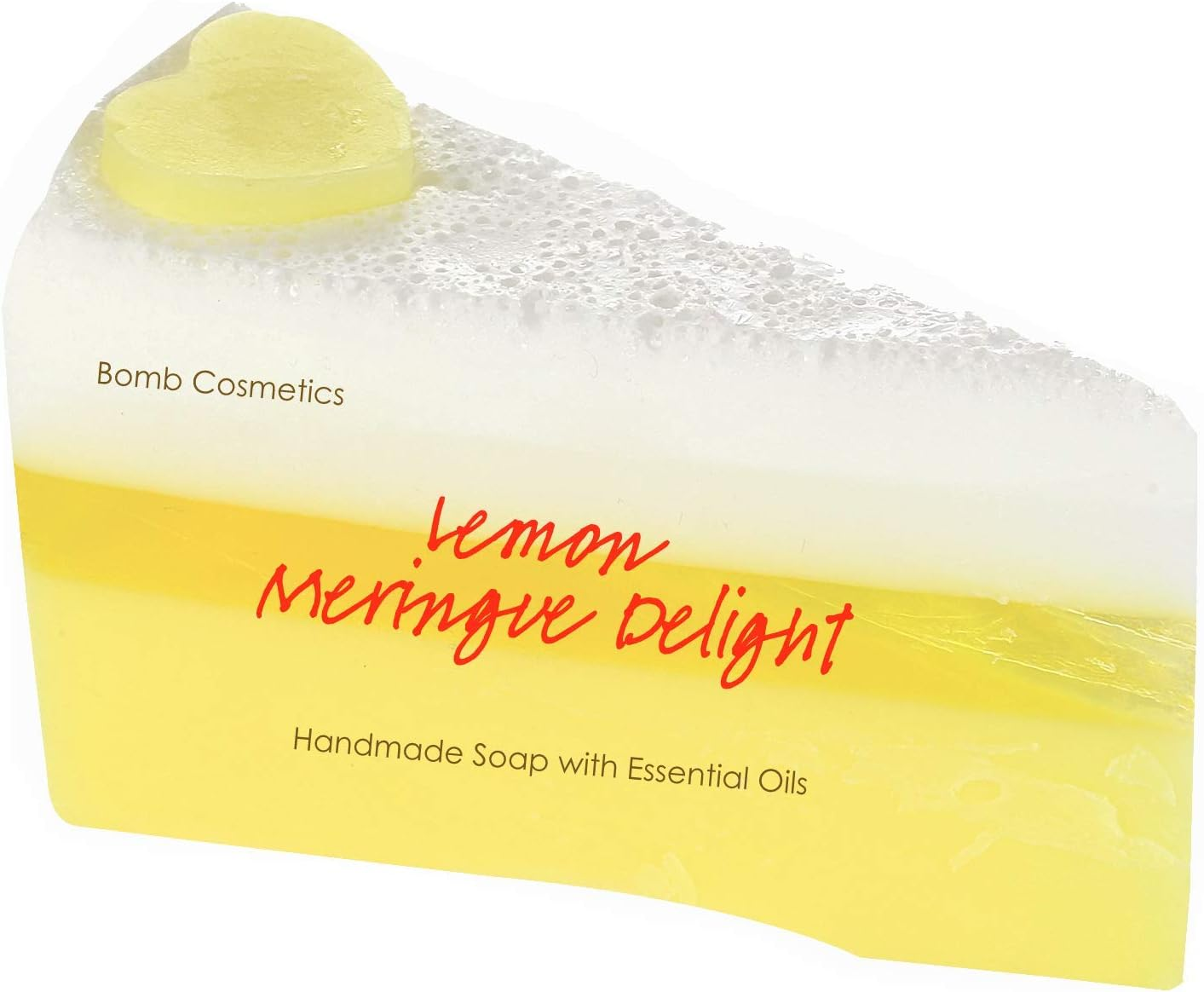 Bomb Cosmetics Soap Cake, Lemon Meringue Delight Fragrance, 100G, Cleanses and Softens Skin, Enriched with Essential Oils for Fresh and Zesty Feel