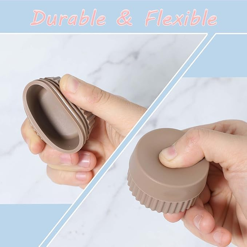 Leak-Proof Travel Containers for Toiletries, Small Silicone Jars with Lid for Cosmetic Face Body Cream Medicines, Lotions, Cream, Slime Samples image number 1