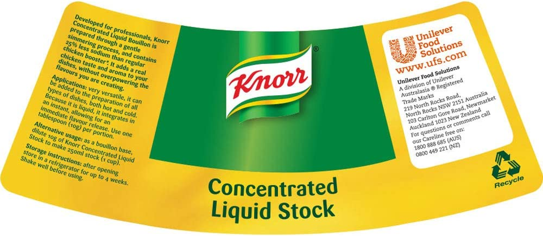 Knorr Stock Concentrated Liquid Chicken, 1 Kg image number 1