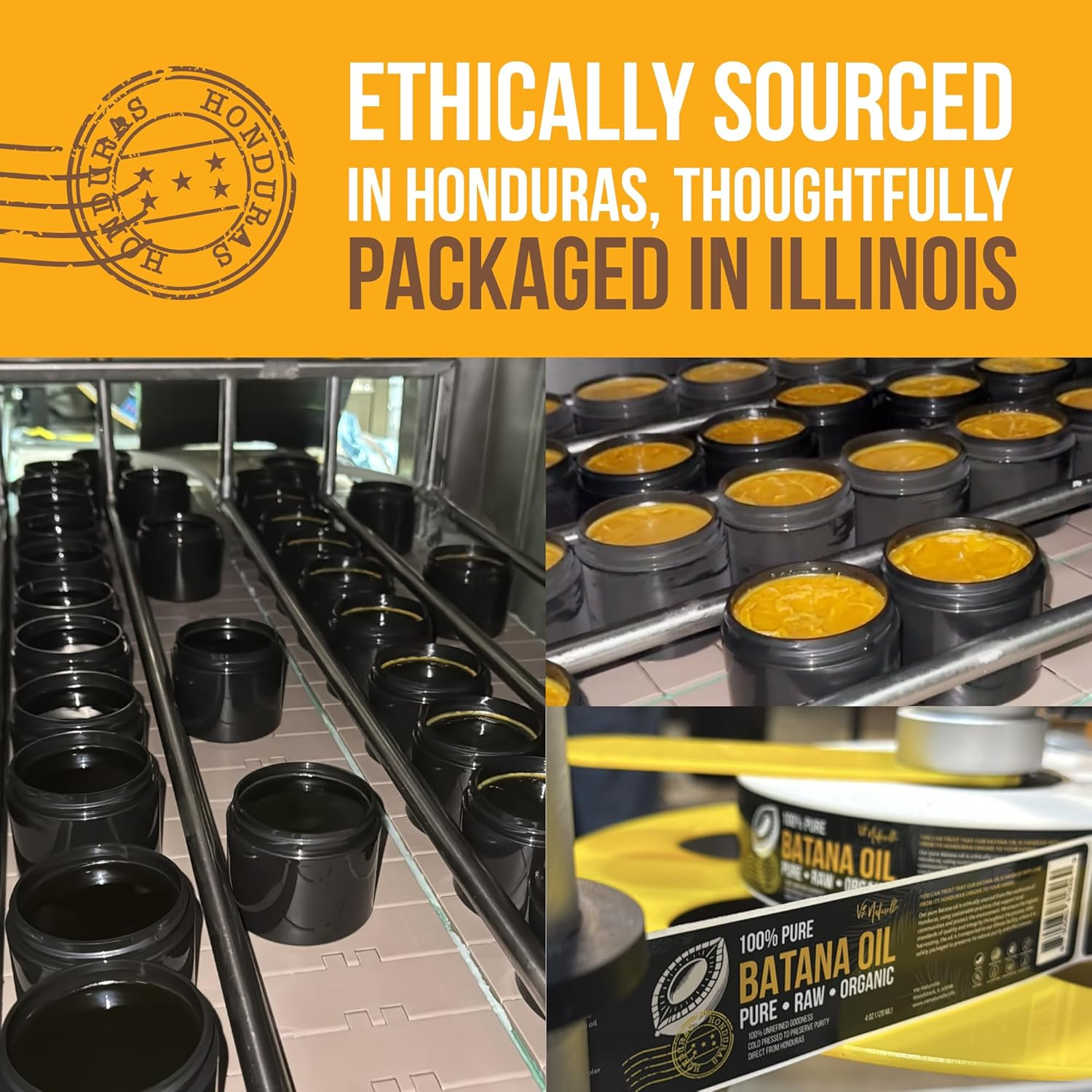 Vie Naturelle 100% Pure Batana Oil for Hair Growth from Honduras &ndash; Organic Raw Unrefined &ndash; Natural Moisturizer for Skin & Hair &ndash; Traditionally Cold-Pressed from Honduran Palm Nut - 04 Oz image number 4