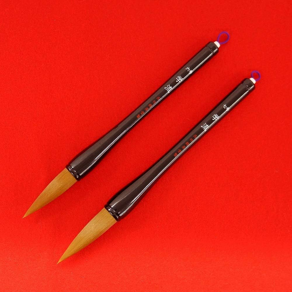 Kuretake JD10-7 Brush Curetake Yuu Brush First Calligraphy Brush School No. 7 Brown Hair image number 4
