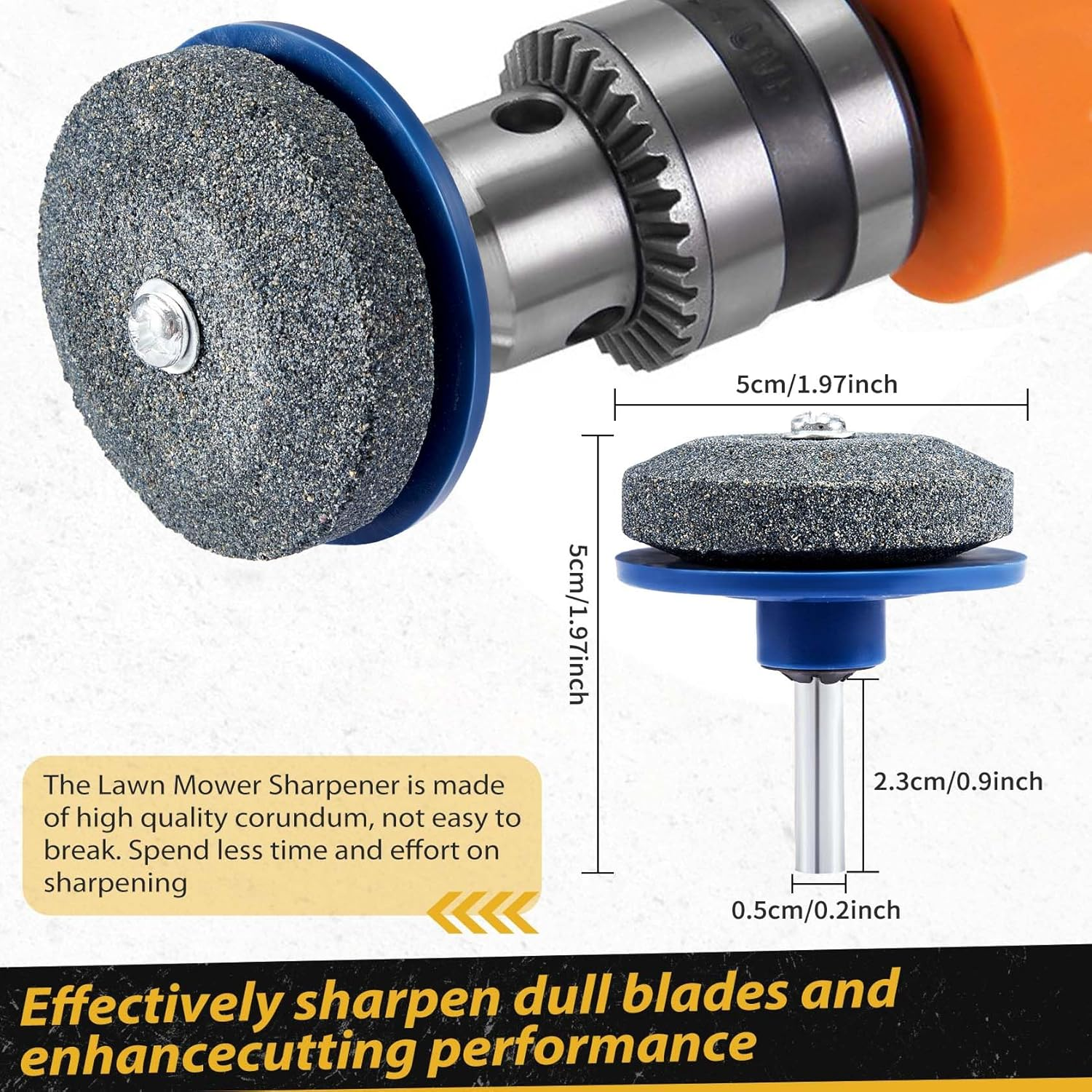 Lawn Mower Blade Removal Tool，490-850-0005 Universal Mower Blade Removal Tool with Lawn Mower Blade Sharpener and Balancer Replaces for MTD 21" Walk behind and Riding Lawn Mowers image number 1