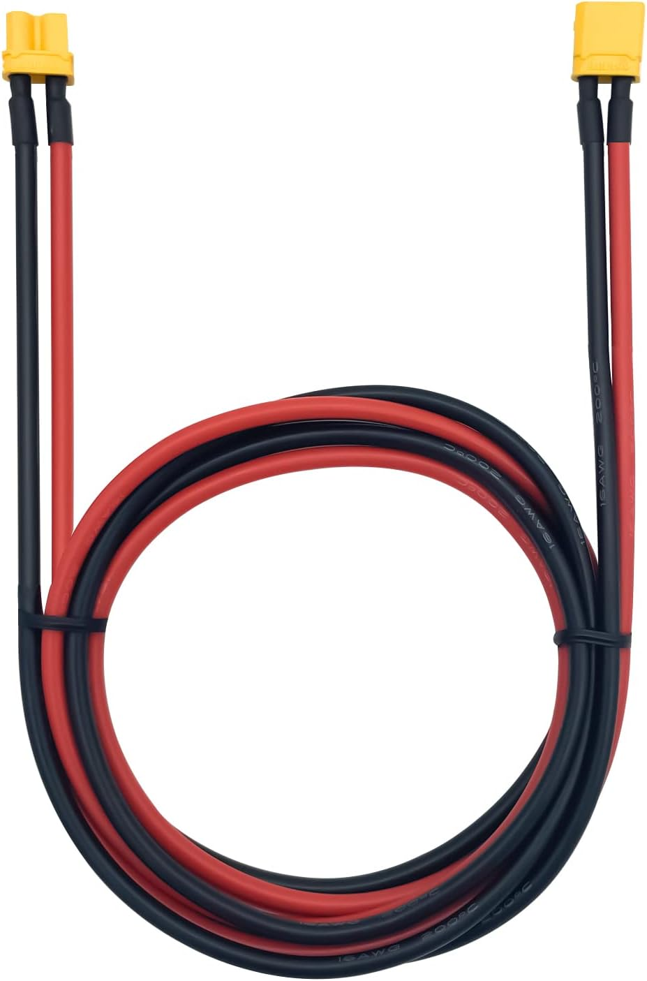 Amass XT30 U-F/M Male to Female Plug Extension Cable Lead Silicone Wire 1M 16AWG Lithium Battery Plug Connector(3.28Ft) image number 2