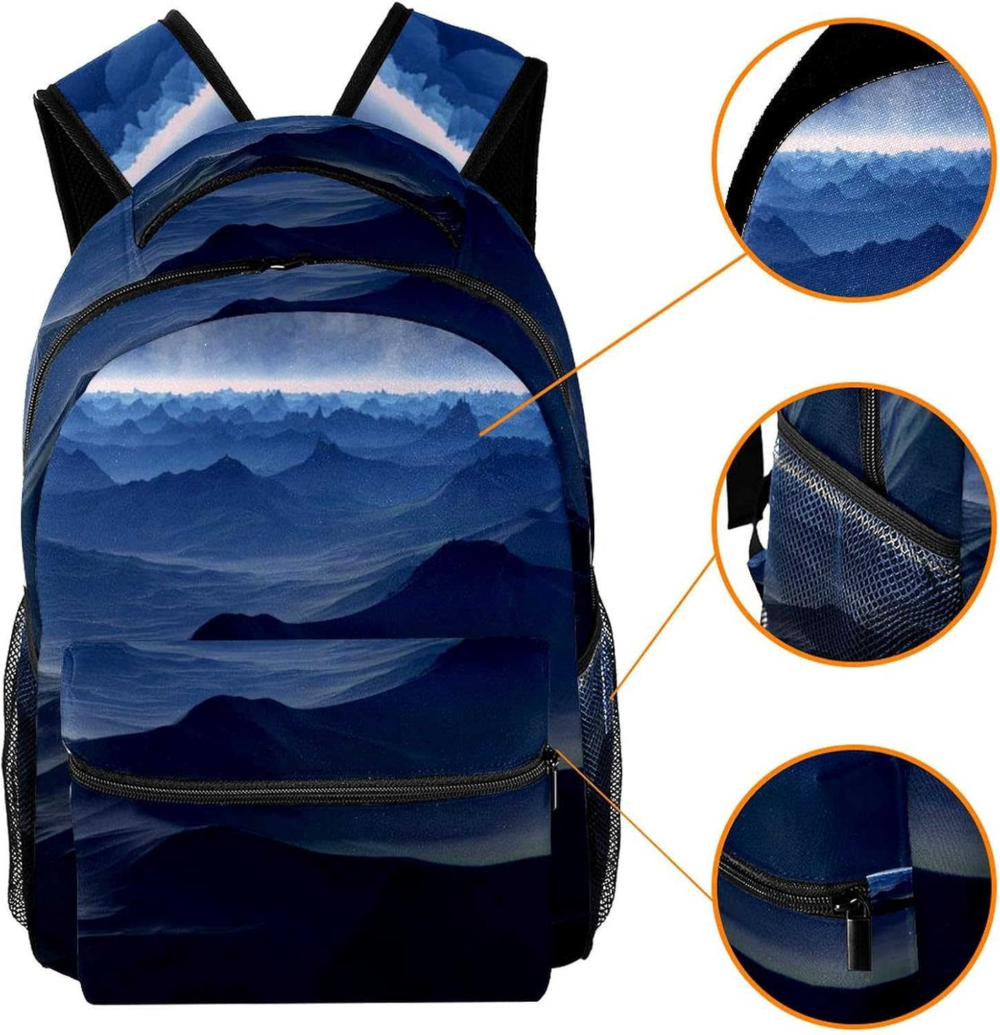 Planet Sience Fiction Fantasy World Backpack Students Shoulder Bags Travel Bag College School Tote Backpacks image number 3