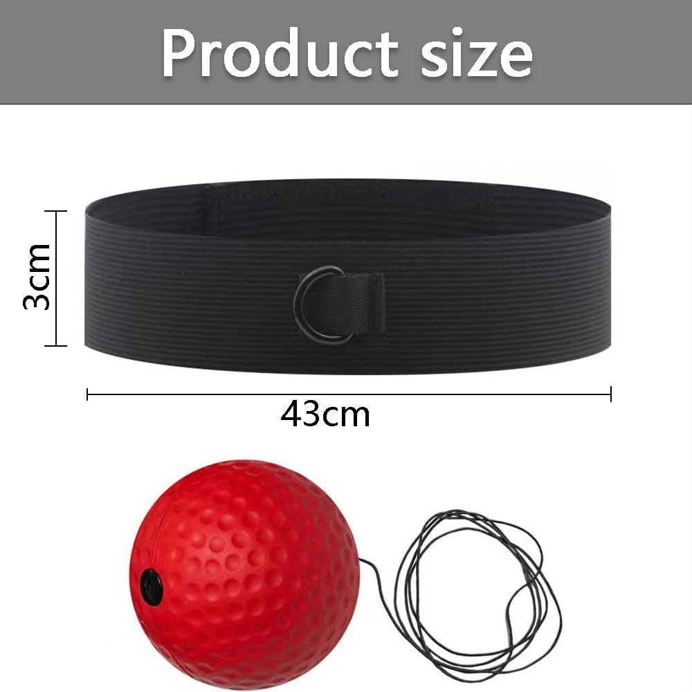 Boxing Reflex Ball Set &ndash; 3-Pack Punching Balls with Adjustable Headband, Improve Speed, Reaction, Hand-Eye Coordination for Training or Fitness image number 5