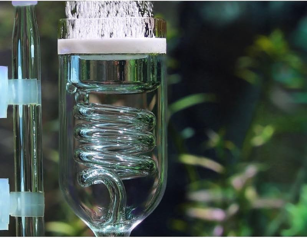 Twister Glass Pollen CO2 Diffuser Spiral Refiner, DIY for Freshwater Planted Aquarium Fish Tank Aquatic Plants