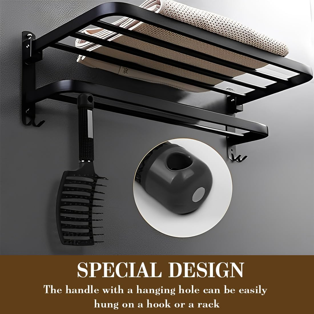 1 Piece Hair Brush without Pulling for Men and Women, Detangling Brush Also for Curls and Long Hair, Unique Professional Detangler Brush, Hair Brush, Professional Detangling Brush with Handle, Hair image number 3