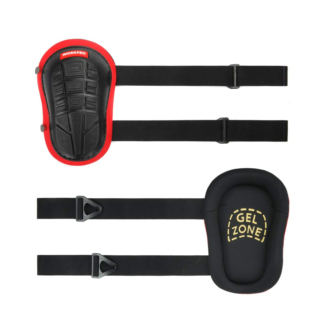 WORKPRO Knee Pads for Work, Construction Knee Pads with Ergonomic Gel Cushion and Foam Padding for Gardening, Carpentry, Welding, Roofing, Cleaning image number 4