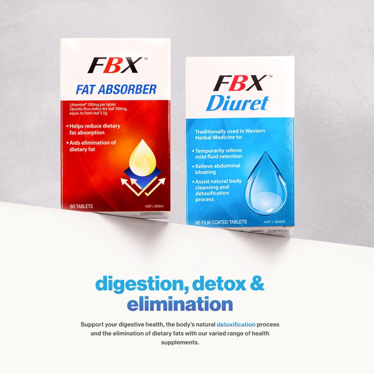 Naturopathica FBX Diuret Fluid Relief Supplement 60 Tablets image number 1