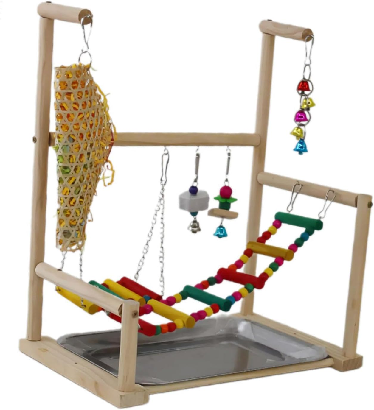Bird Playground Perch Stand Play Gym Playpen Offers Large Birds Fun Where Can Relieve Boredom and Enjoy Small Bird Stand Toys Exercise Supplies Playstand image number 6