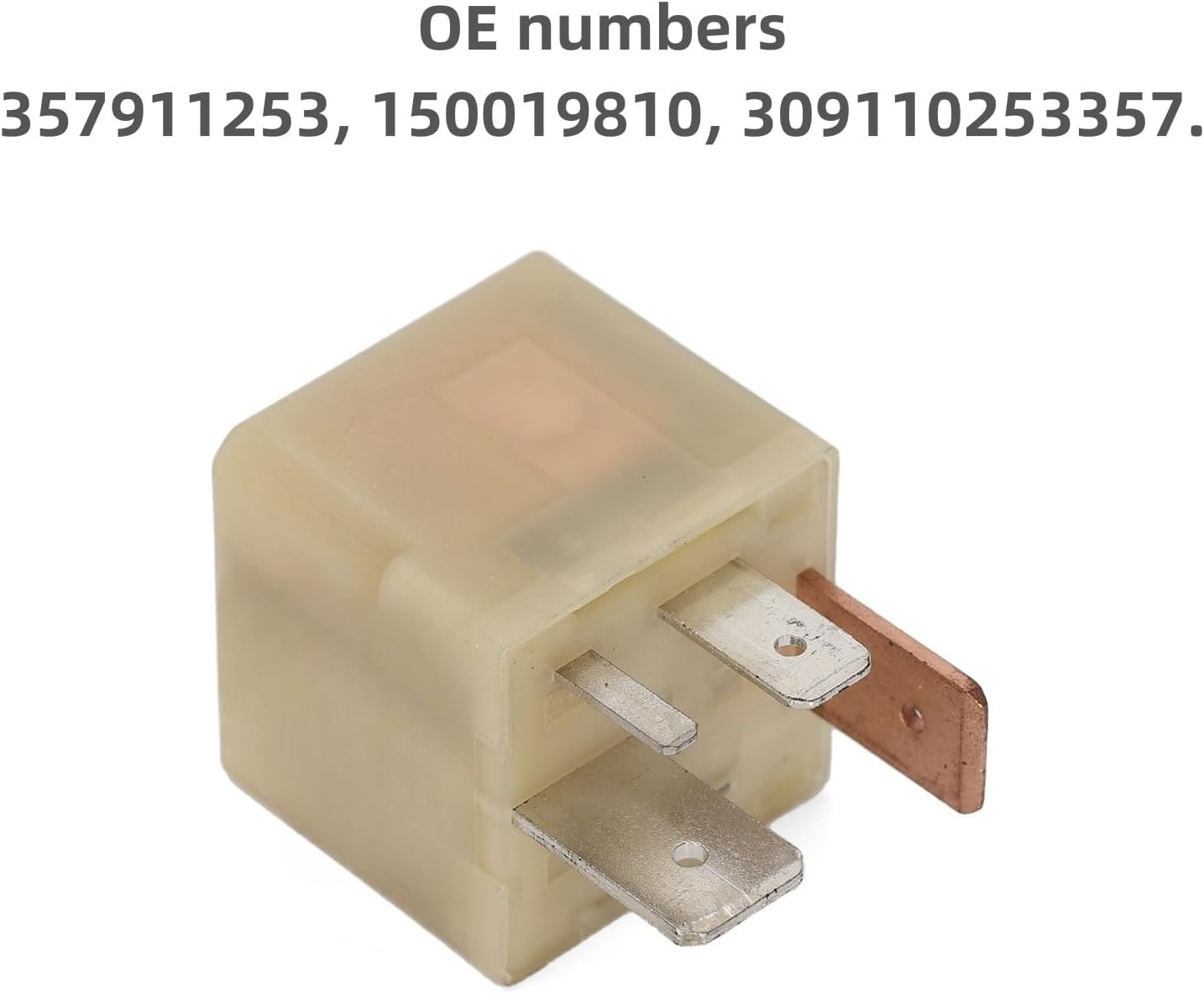 Ruimou 1Pcs 4Pin DC 12V Automotive Fuel Pump Relay Replacement Compatible with AUDI A3 Compatible with VW GOLF 3 4 T4 T5 BUS image number 2