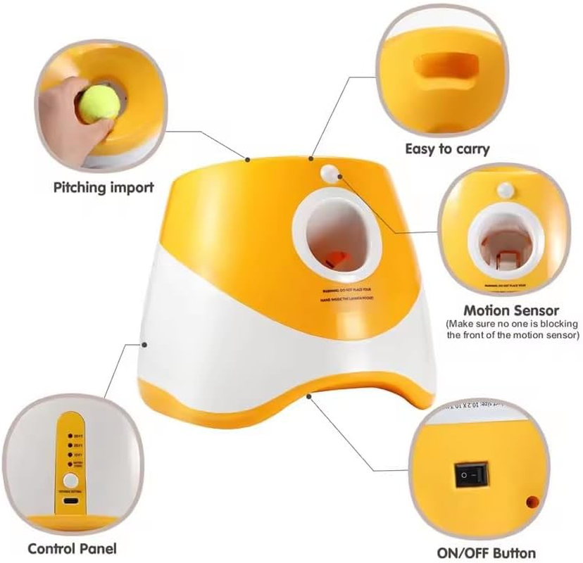 Rabaab & Co - Interactive Dog Ball Launcher &ndash; Automatic Fetch Machine for Small, Medium, and Large Dogs with Adjustable Distance Settings and Durable Tennis Balls image number 2