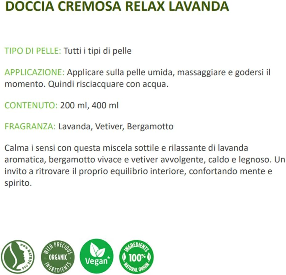 WELEDA Relax Shower Cream - Lavender 400Ml | Natural Body Wash |Calming Fragrance | Vegan