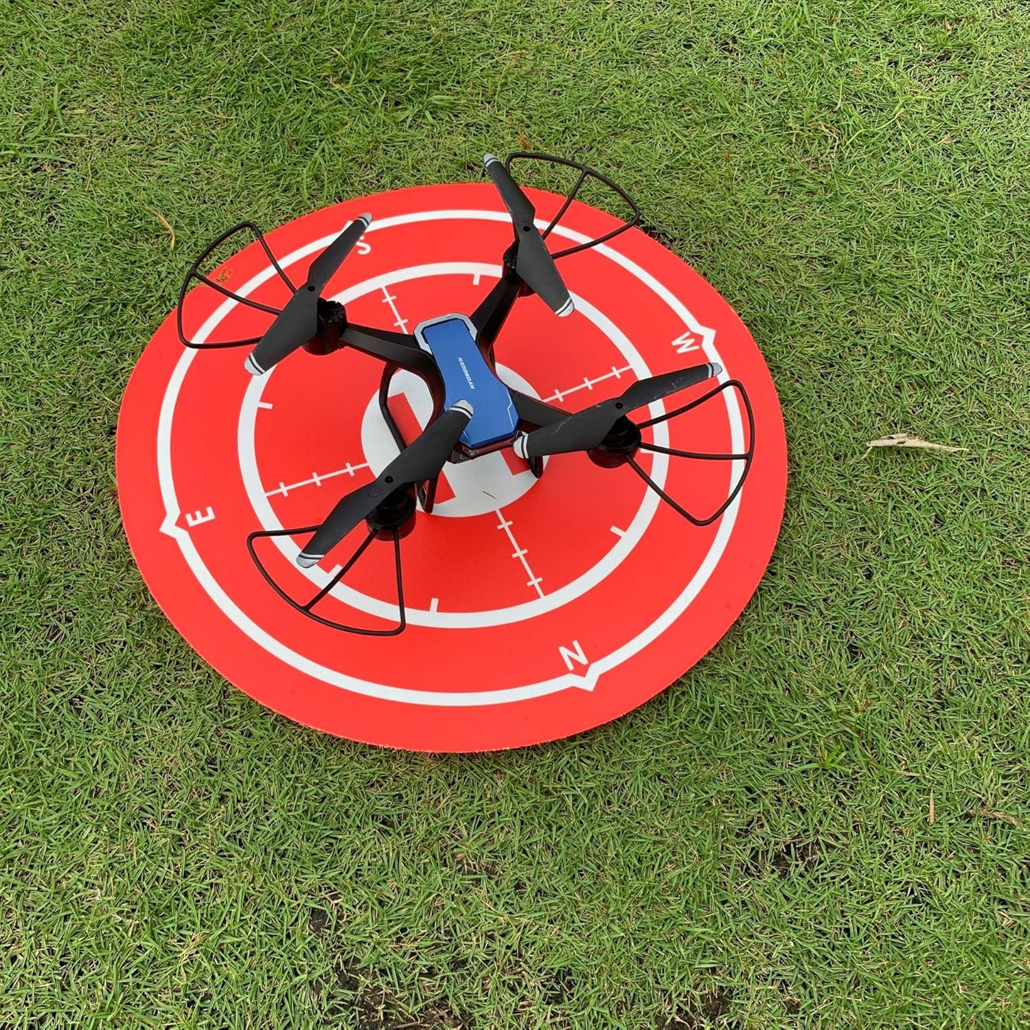 Drone Landing Pad Universal Waterproof Portable Fast-Foldable Helipad Aircraft Launch Pad for RC Drones Helicopter, PVB Drones, for DJI Neo/Mini 4 Pro/Avata 2/Mavic 3 Pro/Air 3S/RC Quadcopters (Orange) image number 5