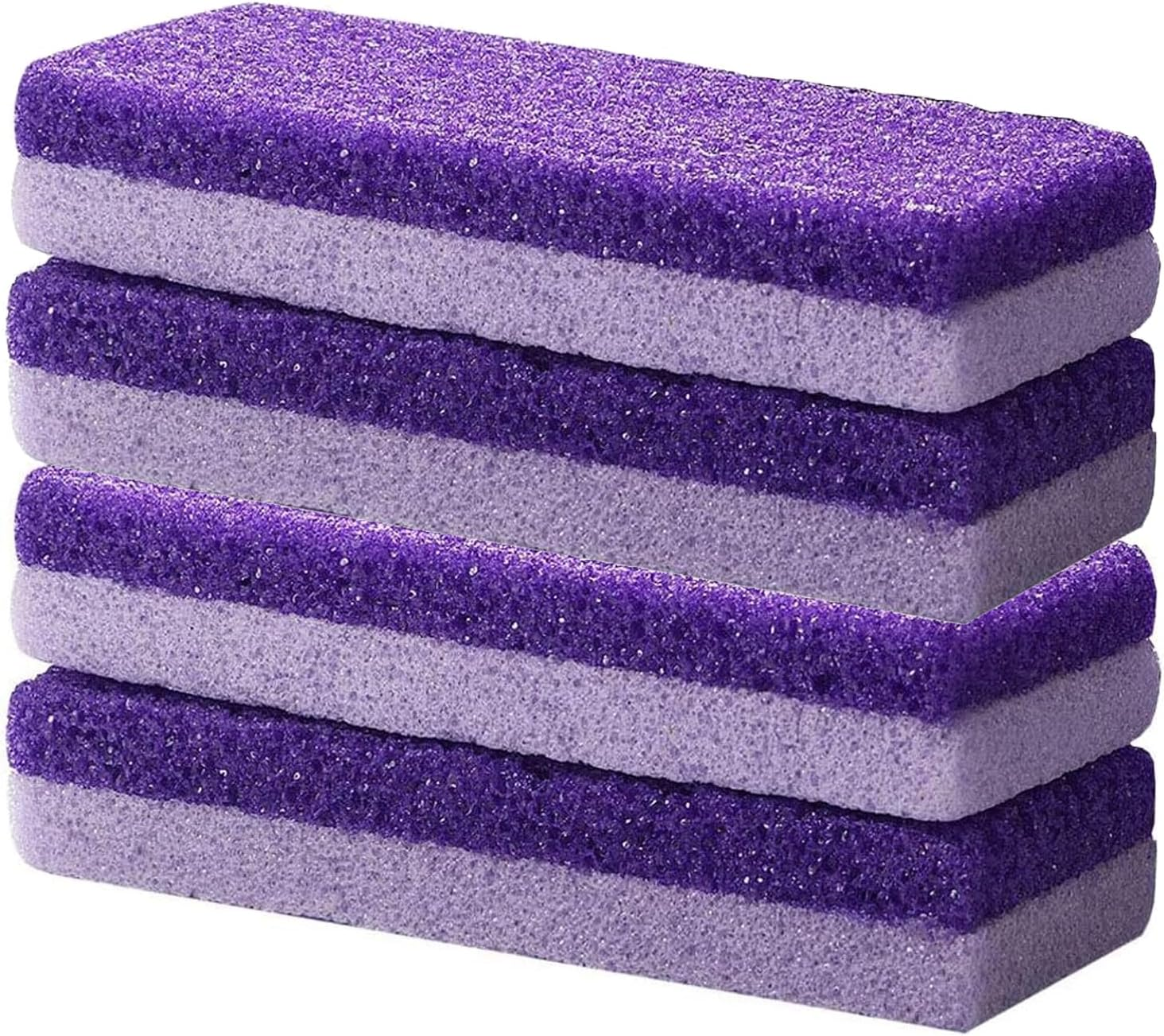 4 Pcs Pumice Stone for Feet, Foot Callus Remover, Foot Scrubber for Dead Skin & Callus Removal (Color:Purple) image number 6