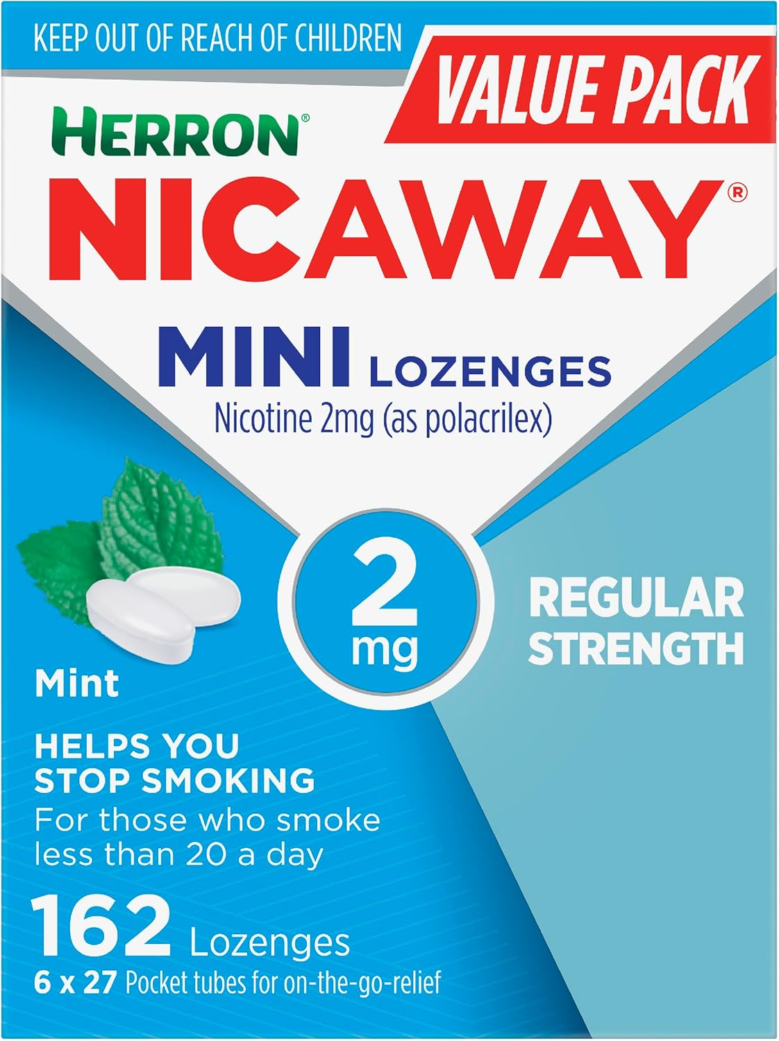 Nicaway Mini 2Mg Stop Smoking Lozenge (Pack of 162) image number 4