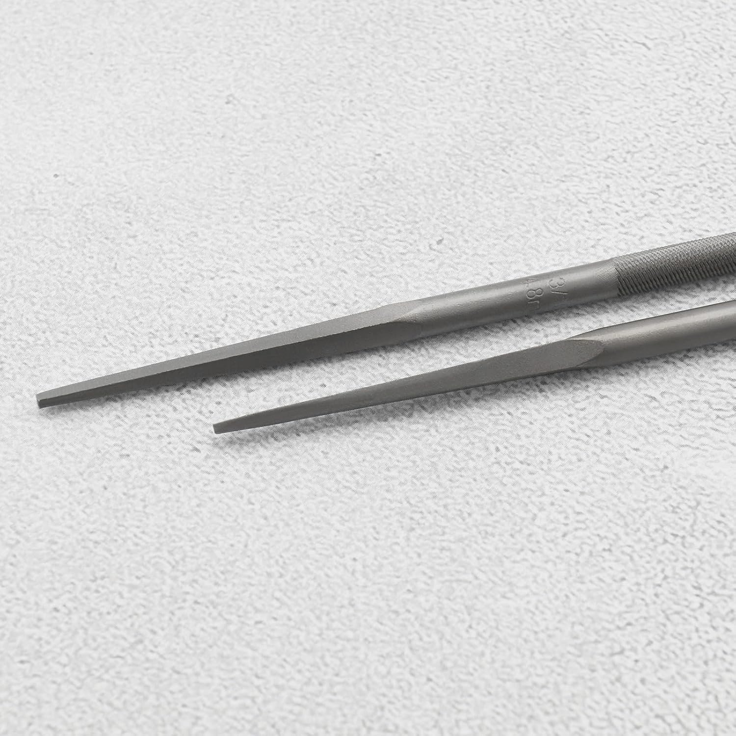 Ecsing 12Pcs round Chainsaw File Steel Chain Saw File Sharpener Accessories for 0.325 Medium Saws Chainsaw Sharpening File 4.8Mmx200Mm Silver image number 4