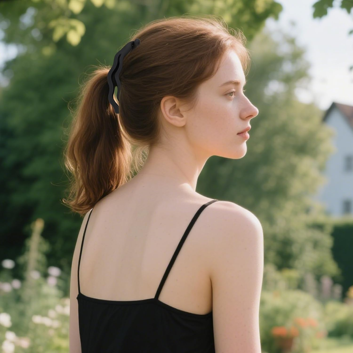 Bumlofa Banana Clip Hair Clips: Practical Wave Shape Hair Clips for Women, Multicolor Set image number 4