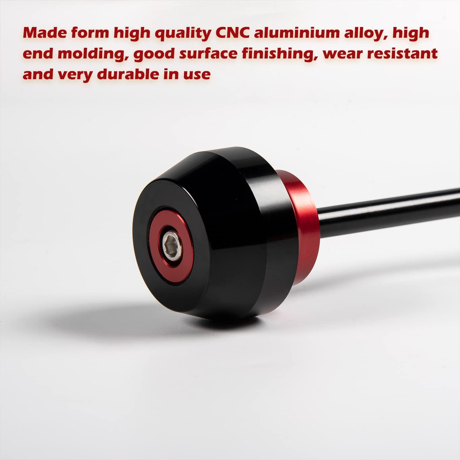 Motorcycle Front Rear Wheel Slider Axle Fork Sliders Frame Falling Protector Crash Pad Protection Aluminum Kit for Aprilia RS 660 RS660 2020 2021 2022 2023 Motorbike Accessories Parts (Red)